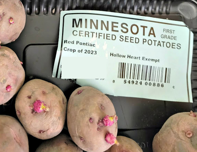 A label for certified seed potatoes