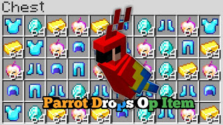 Parrot Drops Op Item Addon || For Mcpe And Bedrock || By GamerFile Minecraft Data Pack