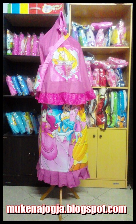 Mukena Anak Karakter Princess Pink