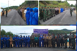 Peringati HUT TNI Ke 74, Lanal Terampa Bersama Masyarakat Menanam Mangrove.