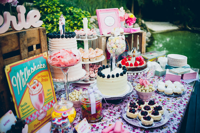 Candy bar de bodas de cuento