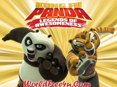 Poster Of Kung Fu Panda Legends of Awesomeness (2011) In Hindi English Dual Audio 100MB Compressed Small Size Pc Movie Free Download Only At worldfree4u.com