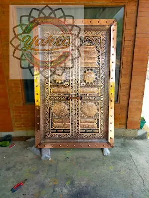 Pintu Kabah Tembaga Replika PIntu Kabah Nabawi