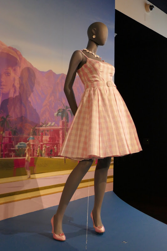 Margot Robbie Barbie film gingham dress