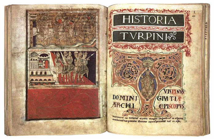 A história de Turpin, manuscrito medieval