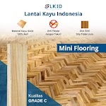 Mini Flooring Jati Grade C Panjang 40cm (36pcs) Per Meter