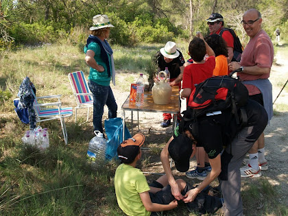 Avituallament a la Cinglera del Molí