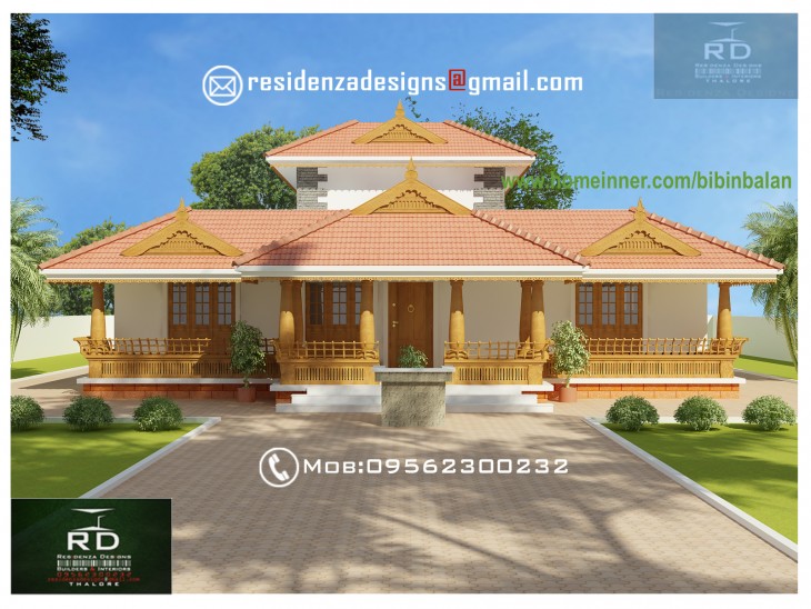 2390 sq  ft  Traditional Nalukettu  Model Home  Design 