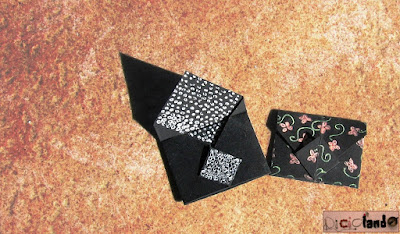 Busta rettangolare origami per biglietto d'auguri 4
