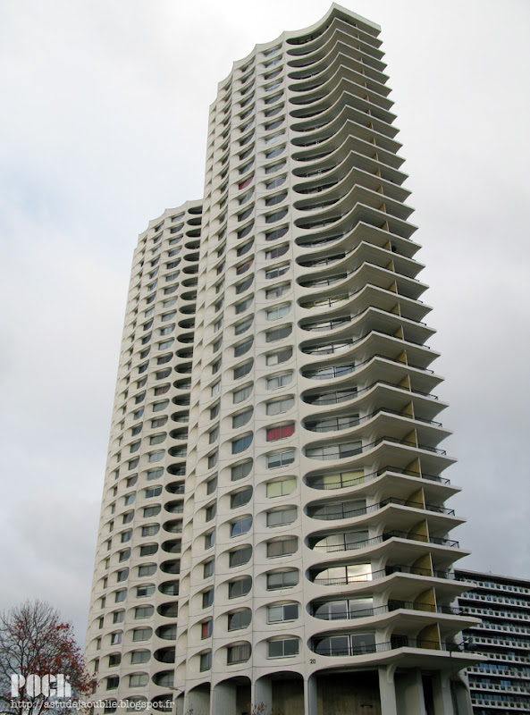 Rennes - Tours "Les Horizons"  Architecte: Georges Maillols  Construction: 1970-1971