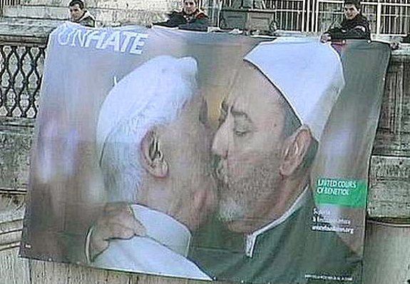 Benetton took the ad off its website about an hour after the Vatican said it