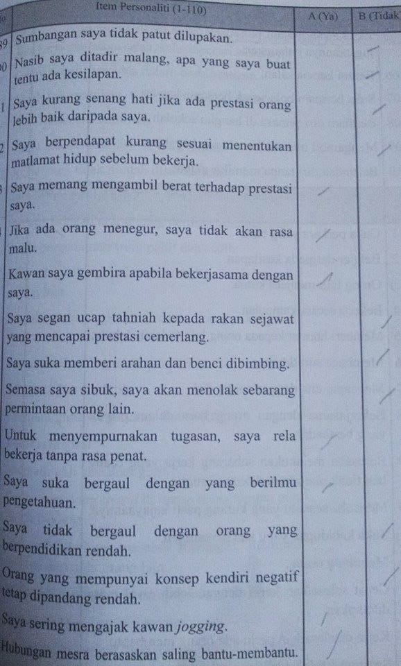 Soalan Integriti Medsi - Terengganu x