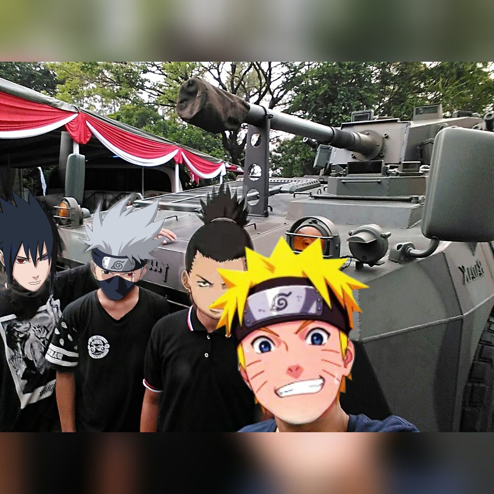 CARA EDIT FOTO DAN BAHAN MENJADI KEPALA NARUTO ANIME GAME