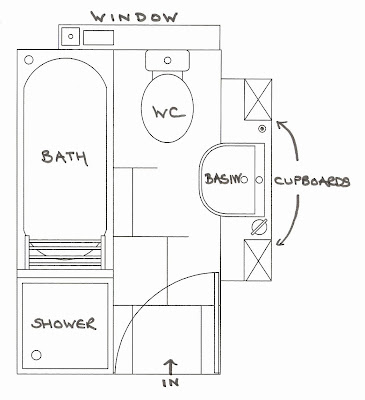 Simple Desain Kamar Mandi  Desain Denah Rumah Terbaru  Denah Rumah 