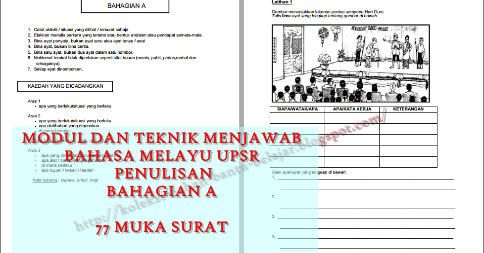 BAHAN UPSR 2016: MODUL DAN TEKNIK MENJAWAB BAHASA MELAYU ...