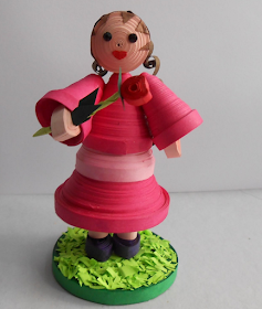 Cute quilling doll handmade design s2016 - quillingpaperdesigns