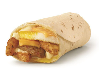 Wendy's Sausage Breakfast Burrito.