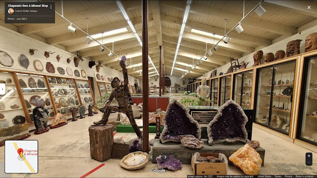 Inside Chapman's Rock Shop - Highway 101 - Humboldt County