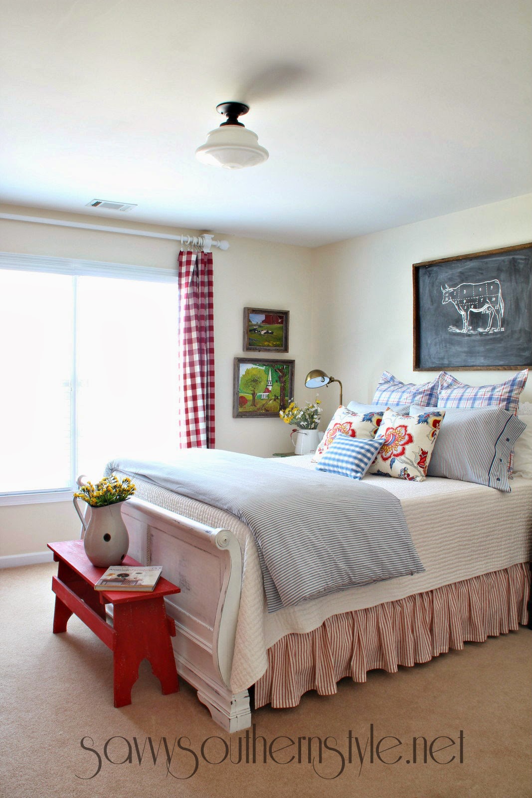 Savvy Southern Style : Farmhouse Style Guestroom Spring 2014