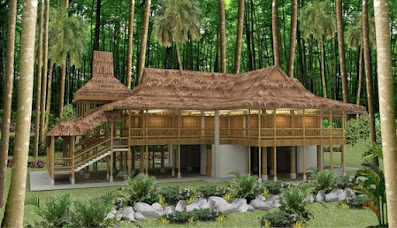 model Rumah bambu minimalis