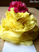 I just learned how to make the tissue paper flowers from Michael Ann Made . (tissue paper flowers)