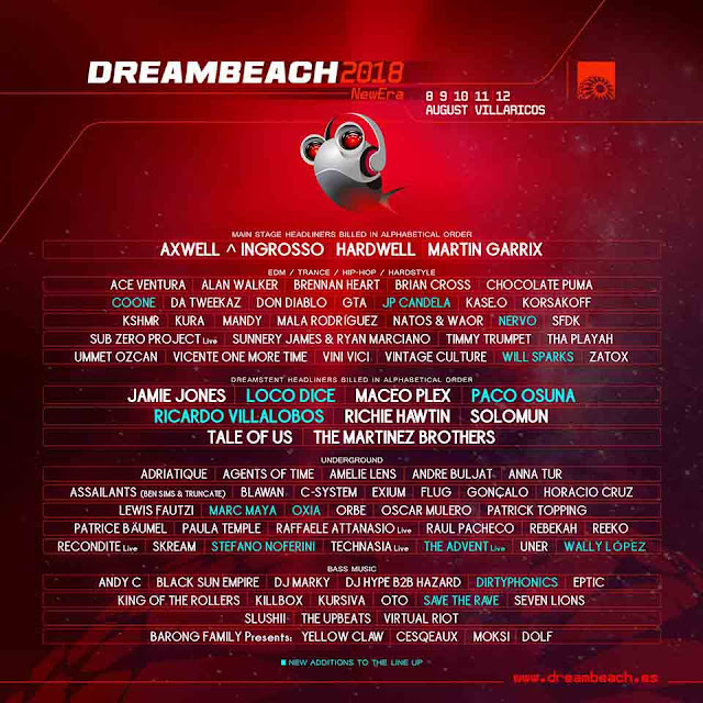 dreambeach festival villaricos, festival, villaricos, almería, house, tech house, deep house, techno, música, música electrónica, line up