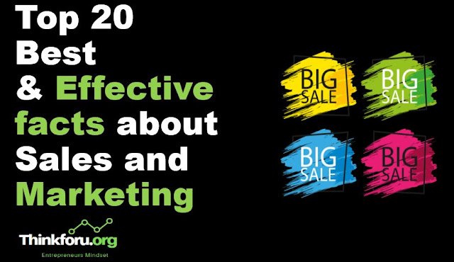 Cover Image of Top 20 Best & Effective facts about sales and marketing