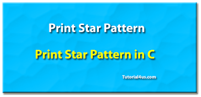 Print Star Pattern in C