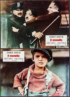 IL MONELLO. Italia, 2 fotocromos: 65 x 46 cms. 🎦EL CHICO 🎥The Kid 📅1921. Estados Unidos. Dirección: Charles Chaplin. Reparto: Charles Chaplin, Jackie Coogan, Edna Purviance, Carl Miller, Tom Wilson, Henry Bergman, Lita Grey.