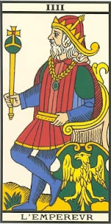 Arcano 4: O Imperador, carta do tarô, tarot, baralho de marselha