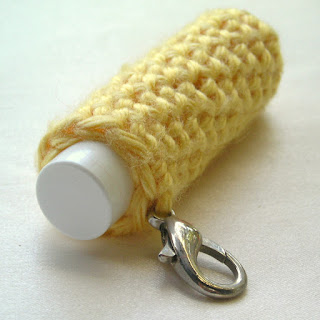  Keyfob Lip Balm Cozy in Yellow