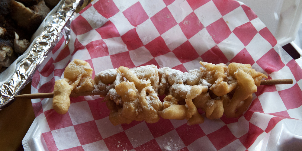 ... have been a no-brainer... it's a funnel cake on a stick. Of course