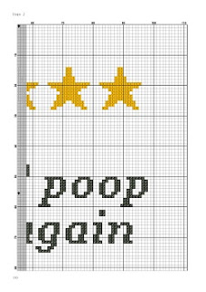 Would poop here again funny cross stitch pattern - JPCrochet