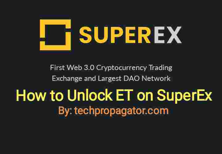 How to unlock et on superex