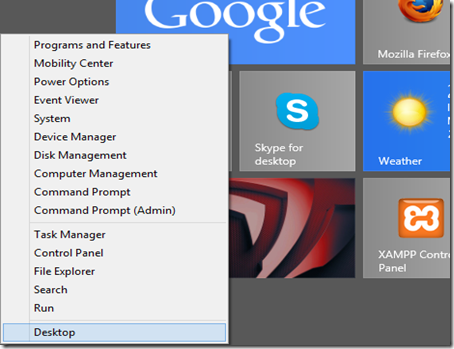 Start menu