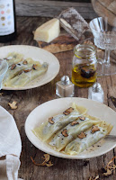  Canelones de setas con crema de parmesano y trufa