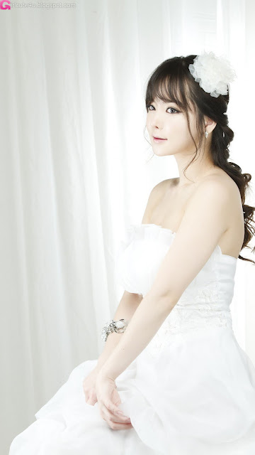 4 Im Ji Hye in Wedding Dress - very cute asian girl - girlcute4u.blogspot.com