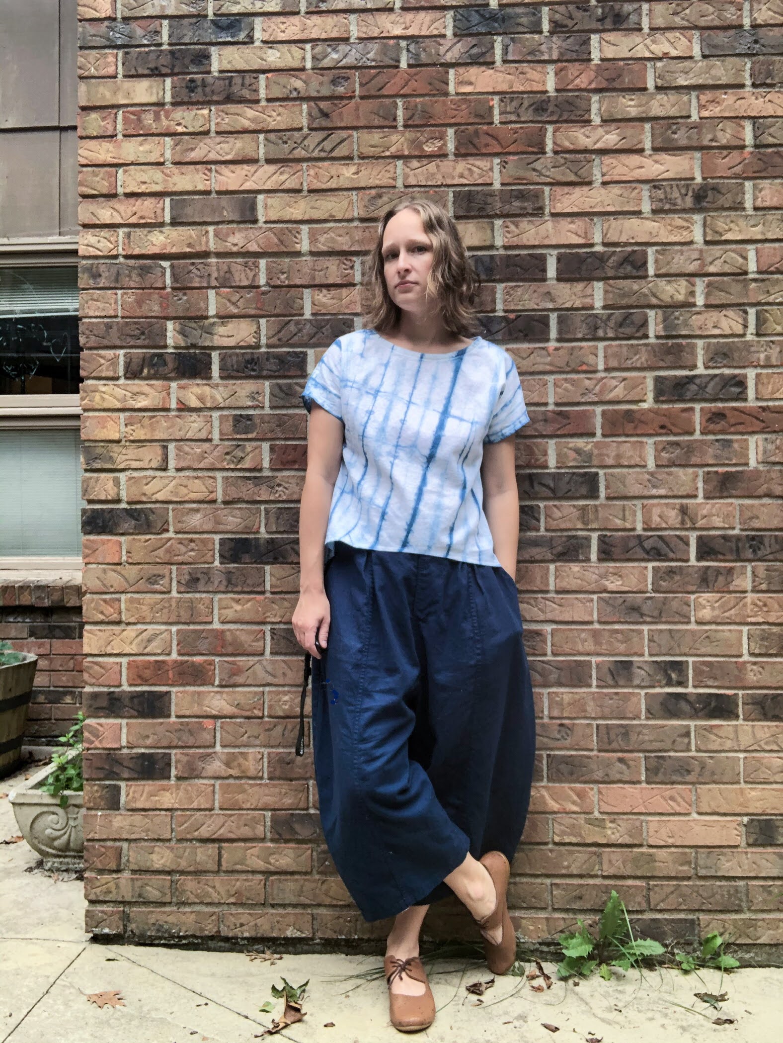 110 Creations: Arthur Pants and Indigo Dyed Strata Top