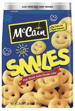 McCain Smiles Potatoes Bag