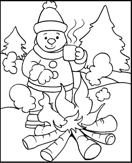 Free Winter Coloring Pages 4