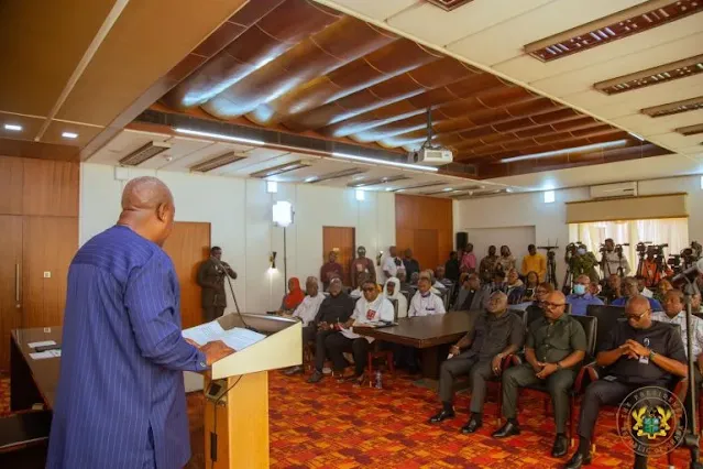 President Mahama speaks at committee inauguration: "grateful to the Almighty God".