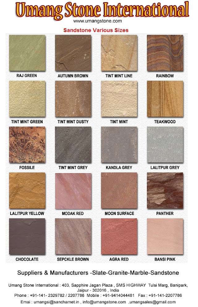 umang stone sandstone mailer design