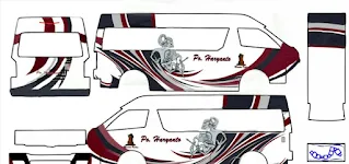 Livery Elf Toyota HIACE.