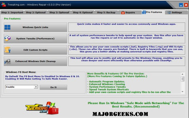 تحميل برنامج  Tweaking.com - Windows Repair 3.6.3 لااصلاح جميع اخطاء ومشاكل الويندوز