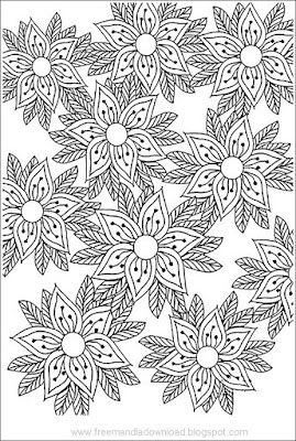 Art therapy coloring pages-free mandala