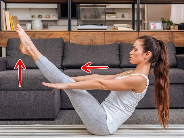 stretching to lose your fat easily at home