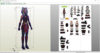 Kuri Paper - Figura Ahsoka Tano Star Wars Papercraft