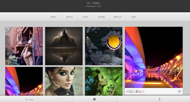Pixel Gallery Blogger Template