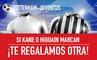 sportium promocion Champions: Tottenham vs Juventus 7 marzo