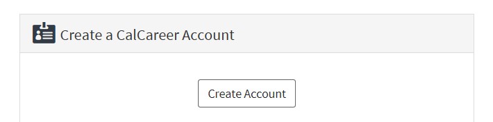 Image of the create a CalCareer account button